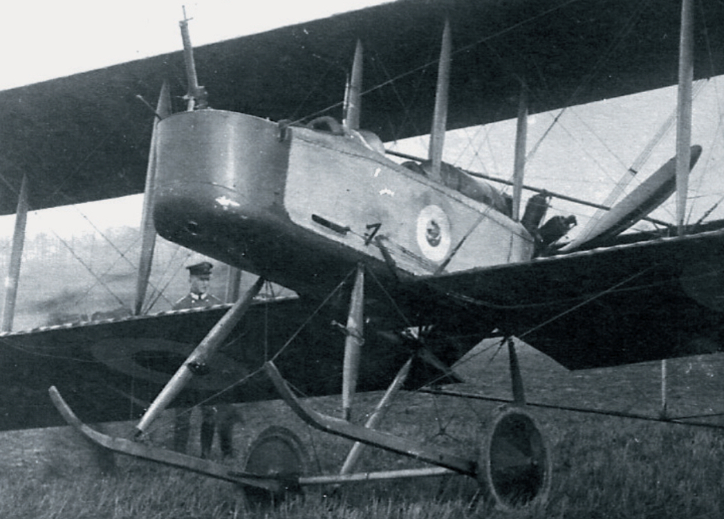 Front view of FB5 with German officer behind